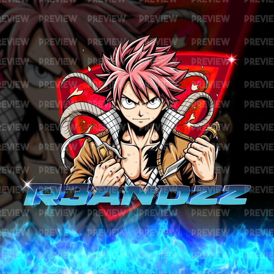 Logo On Natsu Character